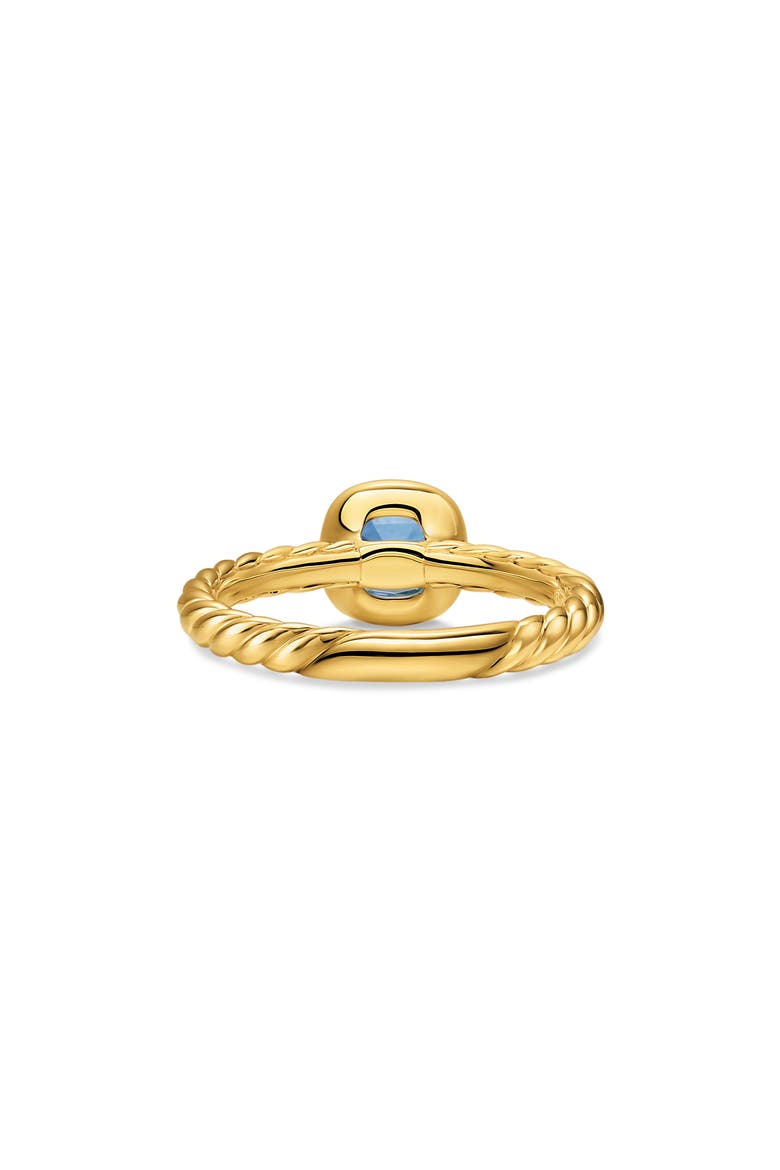 Mercer 18k Gold Blue Topaz Cable Ring, Alternate, color, GOLD BLUE TOPAZ
