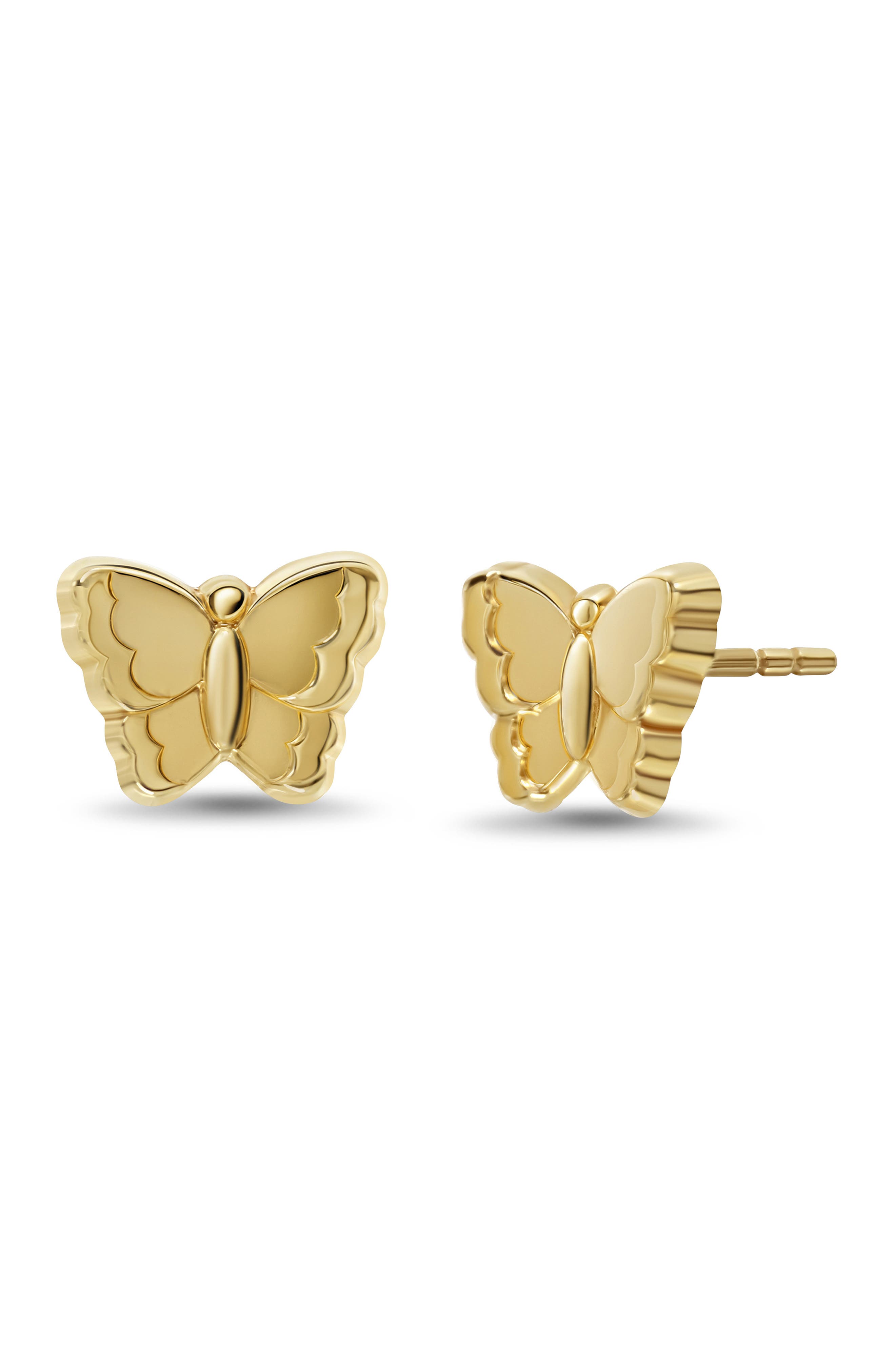 Bony Levy 14K Gold Butterfly Stud Earrings