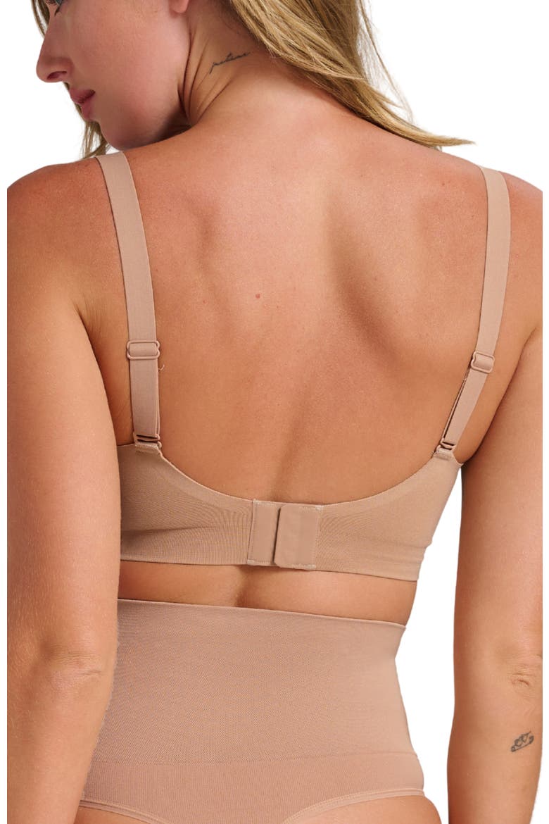 Sculpt V-Neck Bra, Alternate, color, Taupe