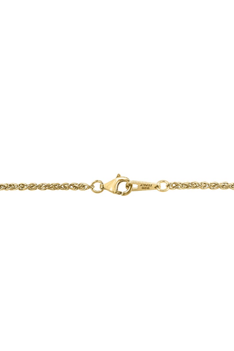 14K Yellow Gold Golden Faith Diamond Cross, Alternate, color, Black