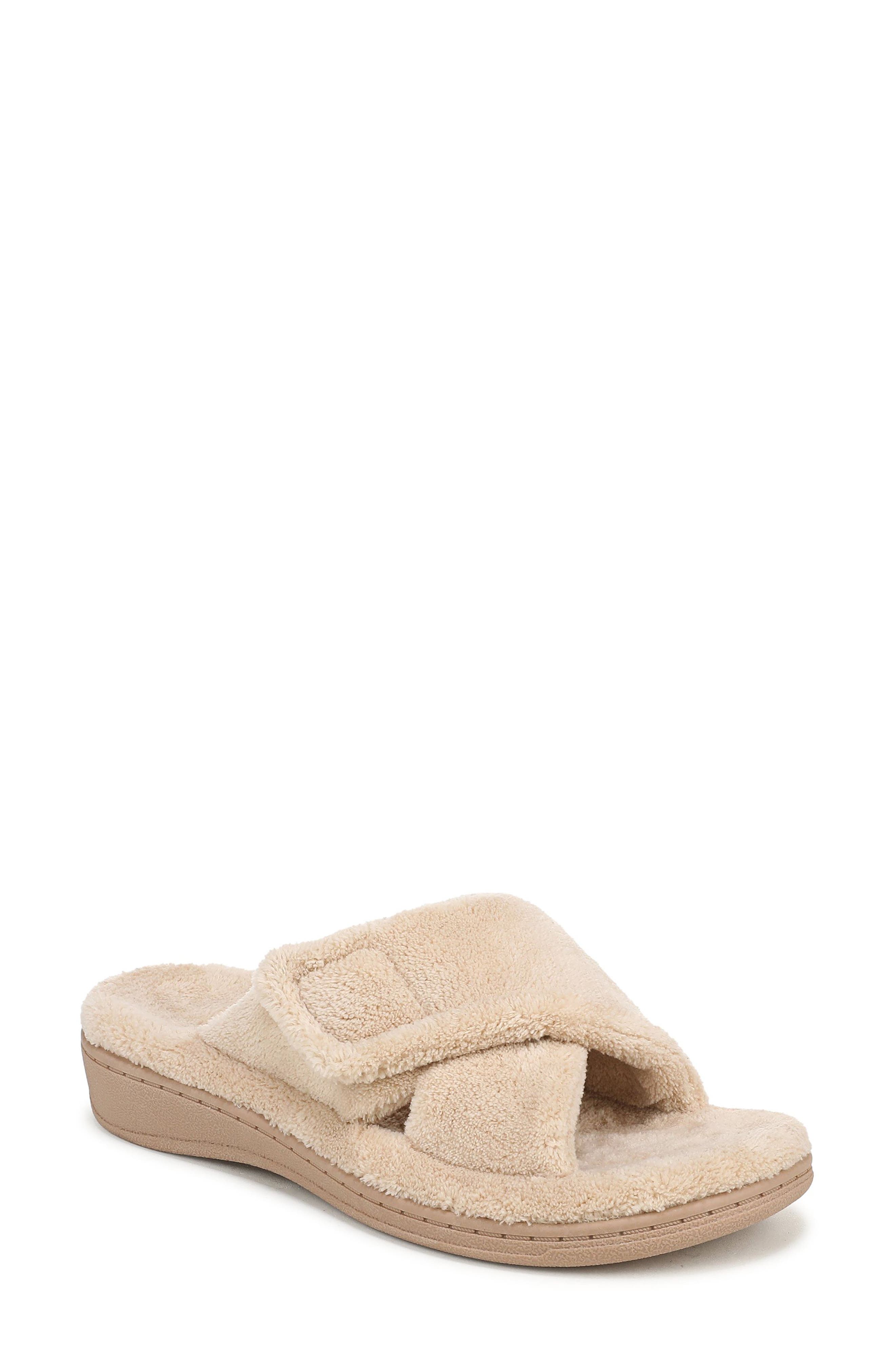 Relax Slipper, Main, color, TAN TERRY