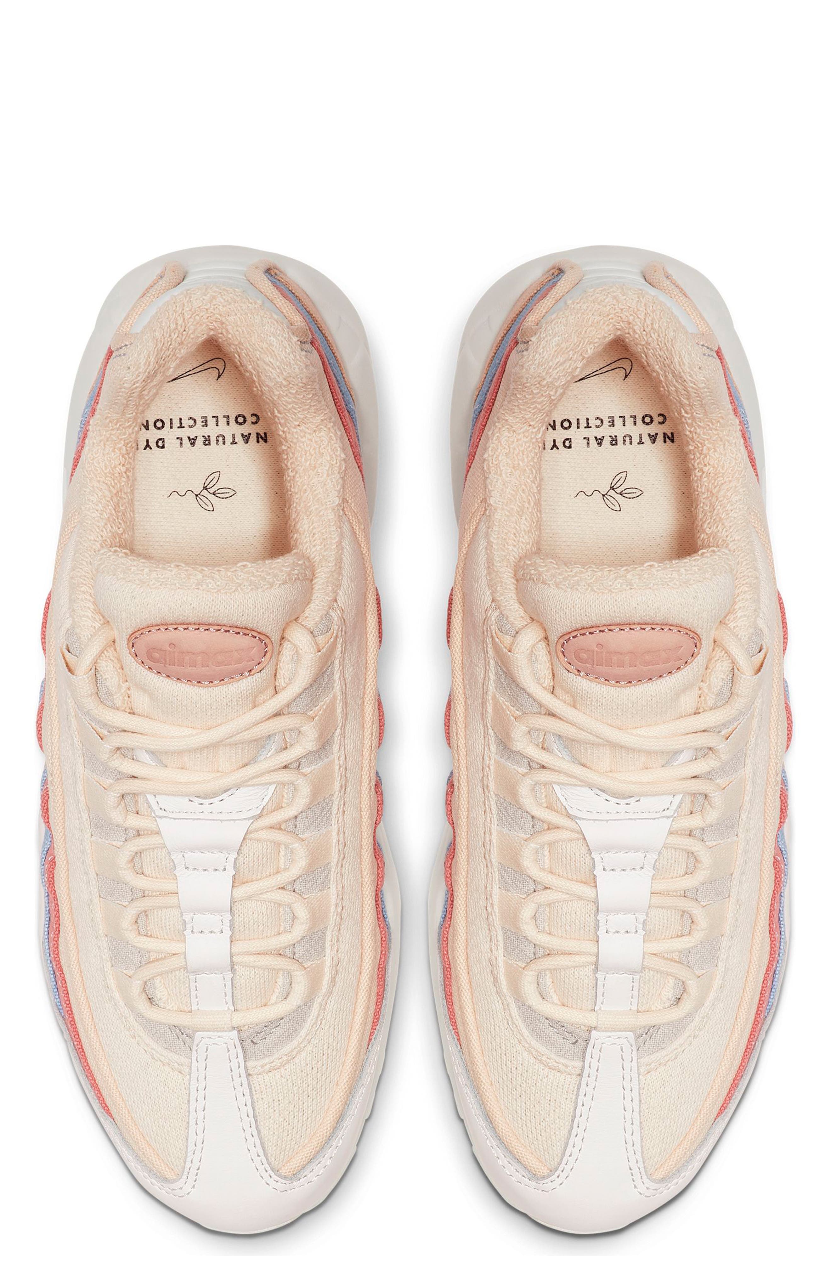 Nike Air Max 95 QS The Plant Color Collection Sneaker, Alternate, color, Crimson Tint/ Coral-Blue