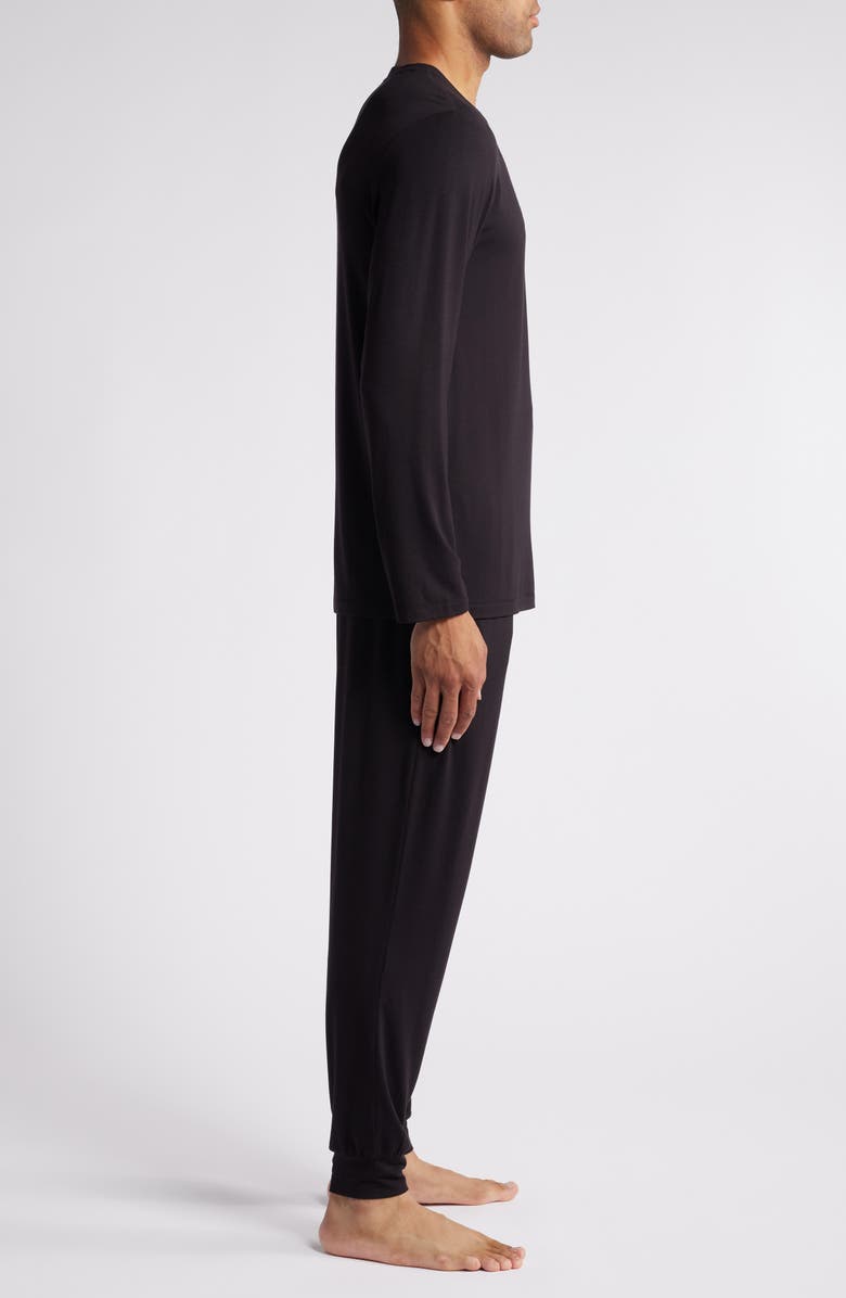 Nordstrom Moonlight Modal Blend Pajamas, Alternate, color, Black