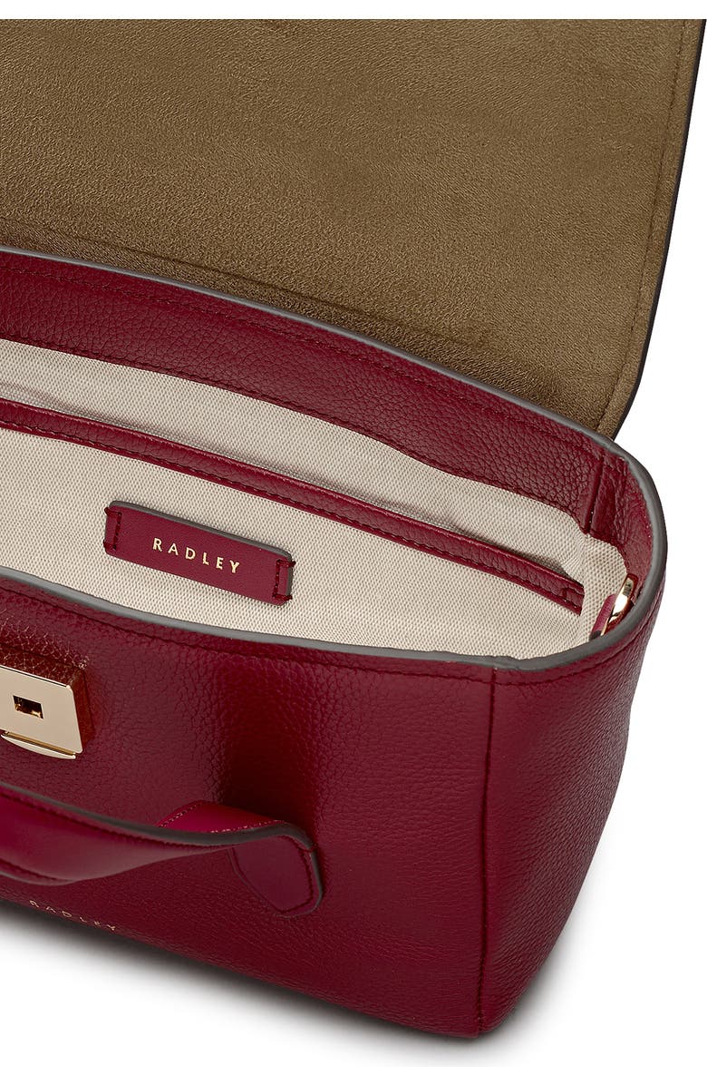 Radley Mayfair Lane Small Flapover Satchel Bag, Alternate, color, Carmine