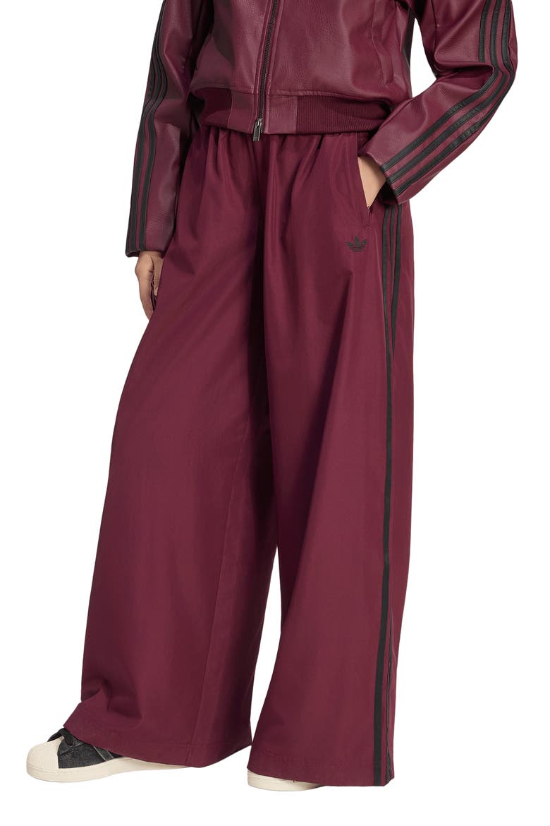 Firebird Wide Leg Track Pants, Main, color, MAROON/ BLACK