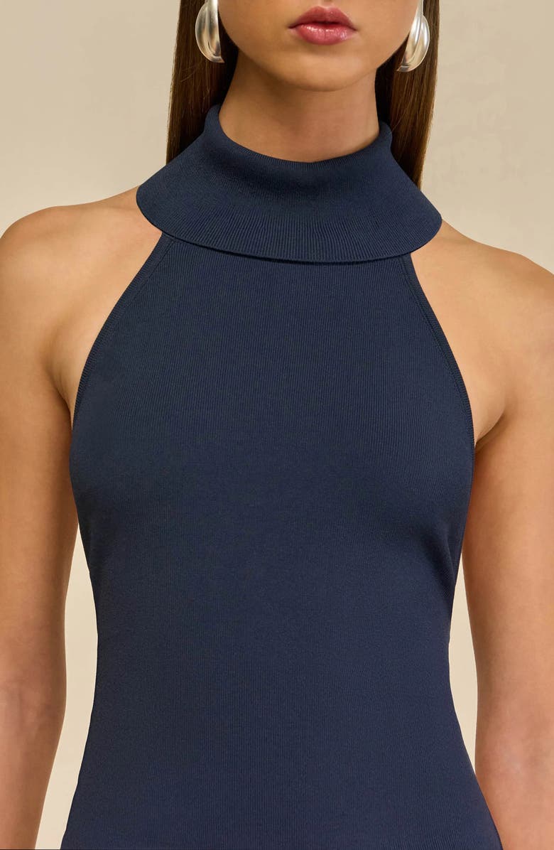 Cult Gaia Wake Sleeveless Turtleneck Sweater, Alternate, color, Deep Lake