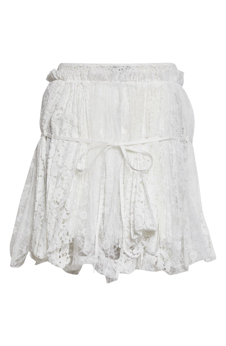 JW Anderson Curtain Lace Miniskirt, Main, color, White