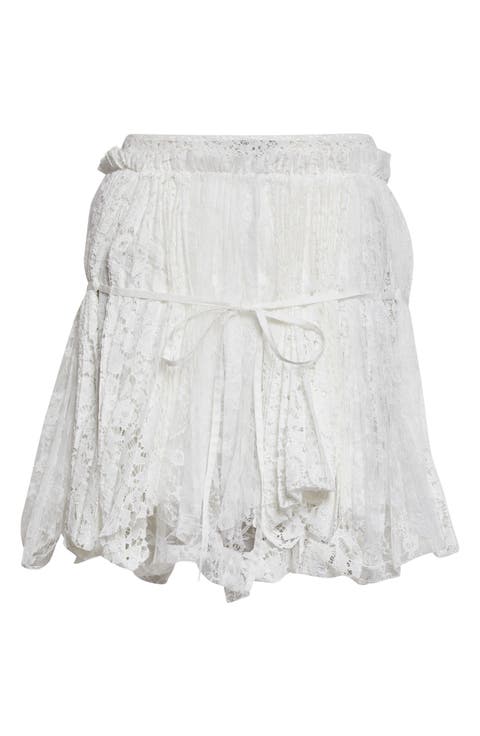 Curtain Lace Miniskirt