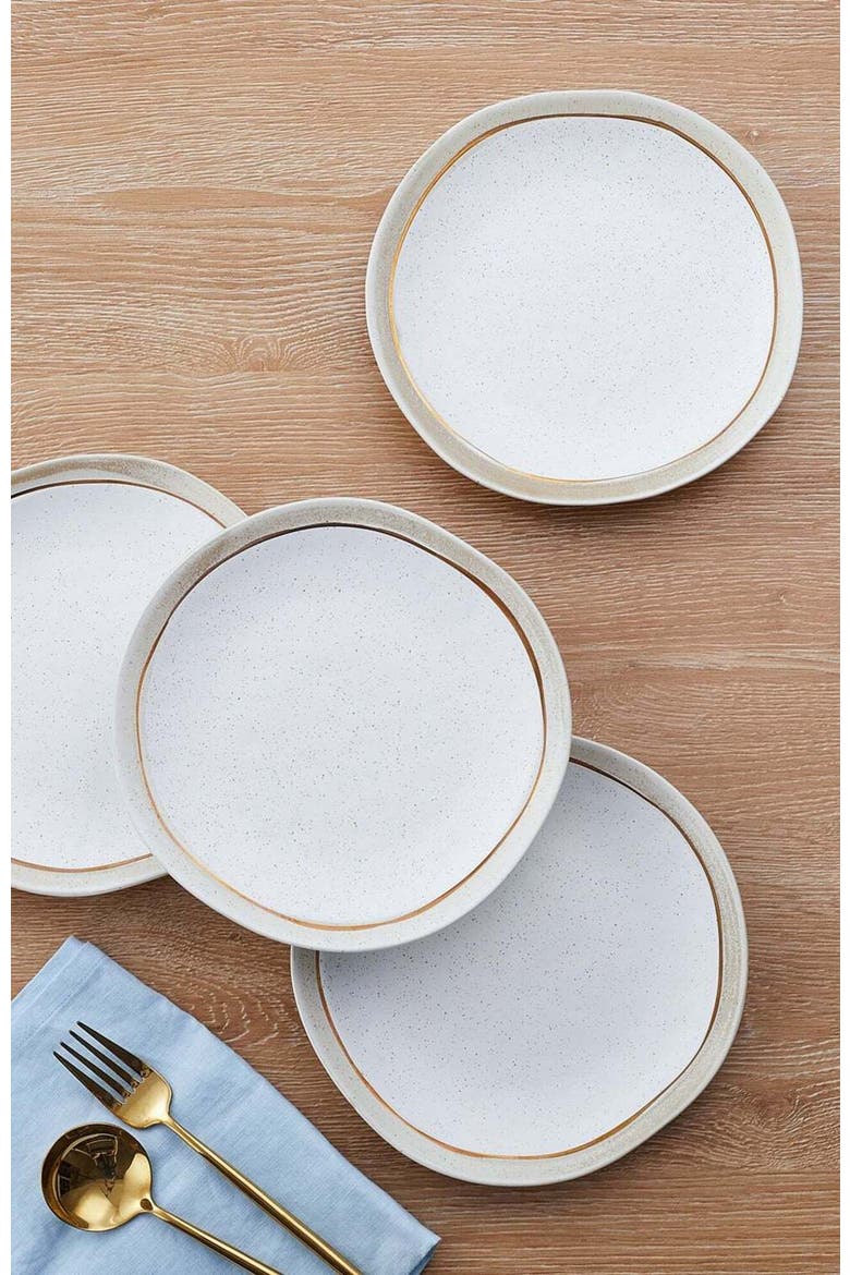 Clara Porcelain 16-Piece Dinnerware Set, Alternate, color, White