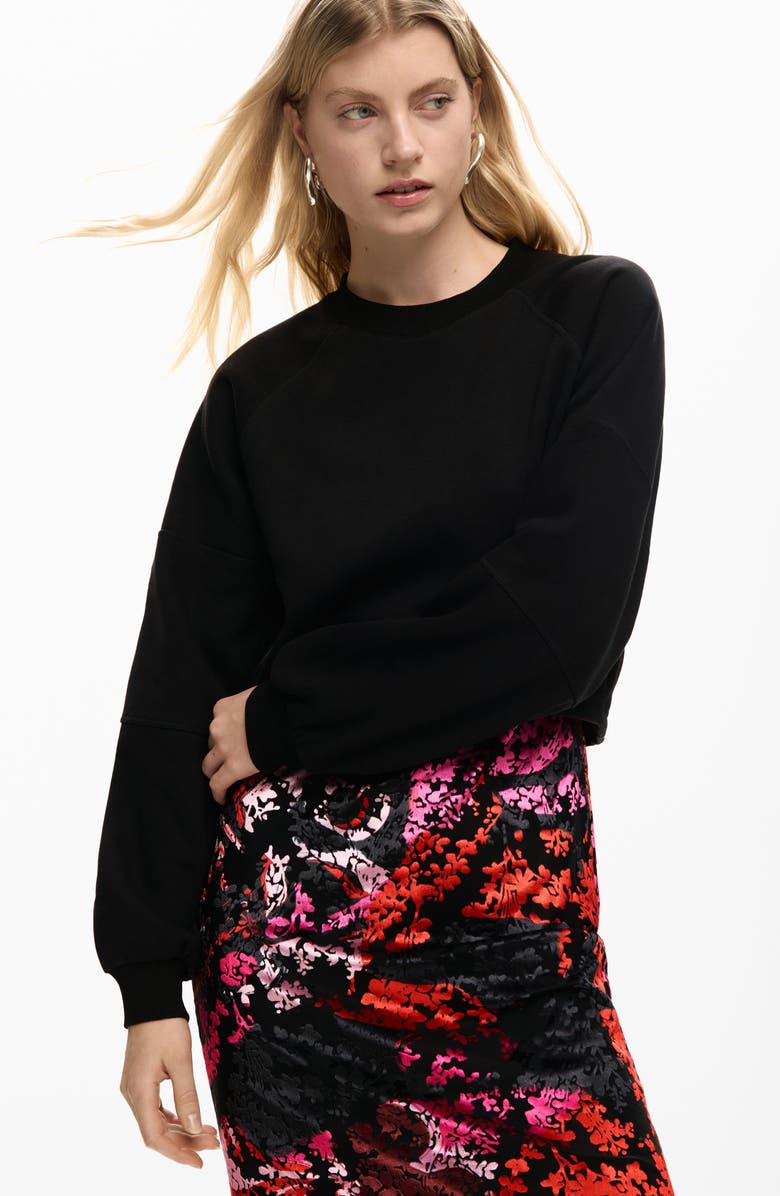 Desigual 2-in-1 Dress & Sweater, Alternate, color, 