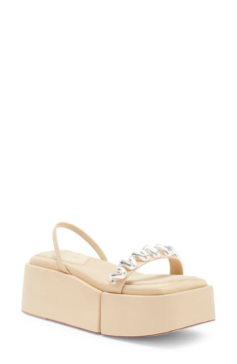 Onyx Slingback Platform Sandal (Women)
