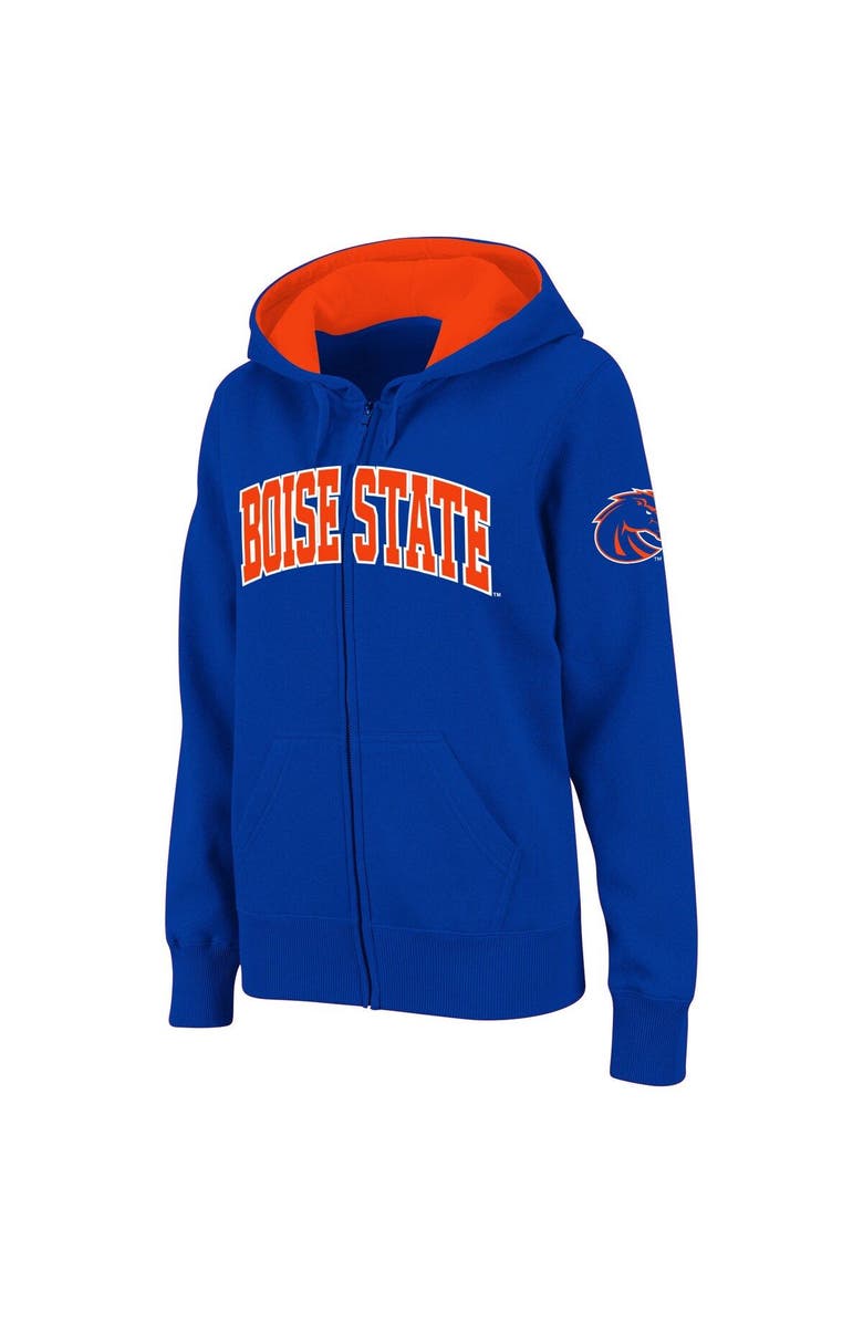 COLOSSEUM Women's Stadium Athletic Royal Boise State Broncos Arched Name Full-Zip Hoodie, Main, color, Royal