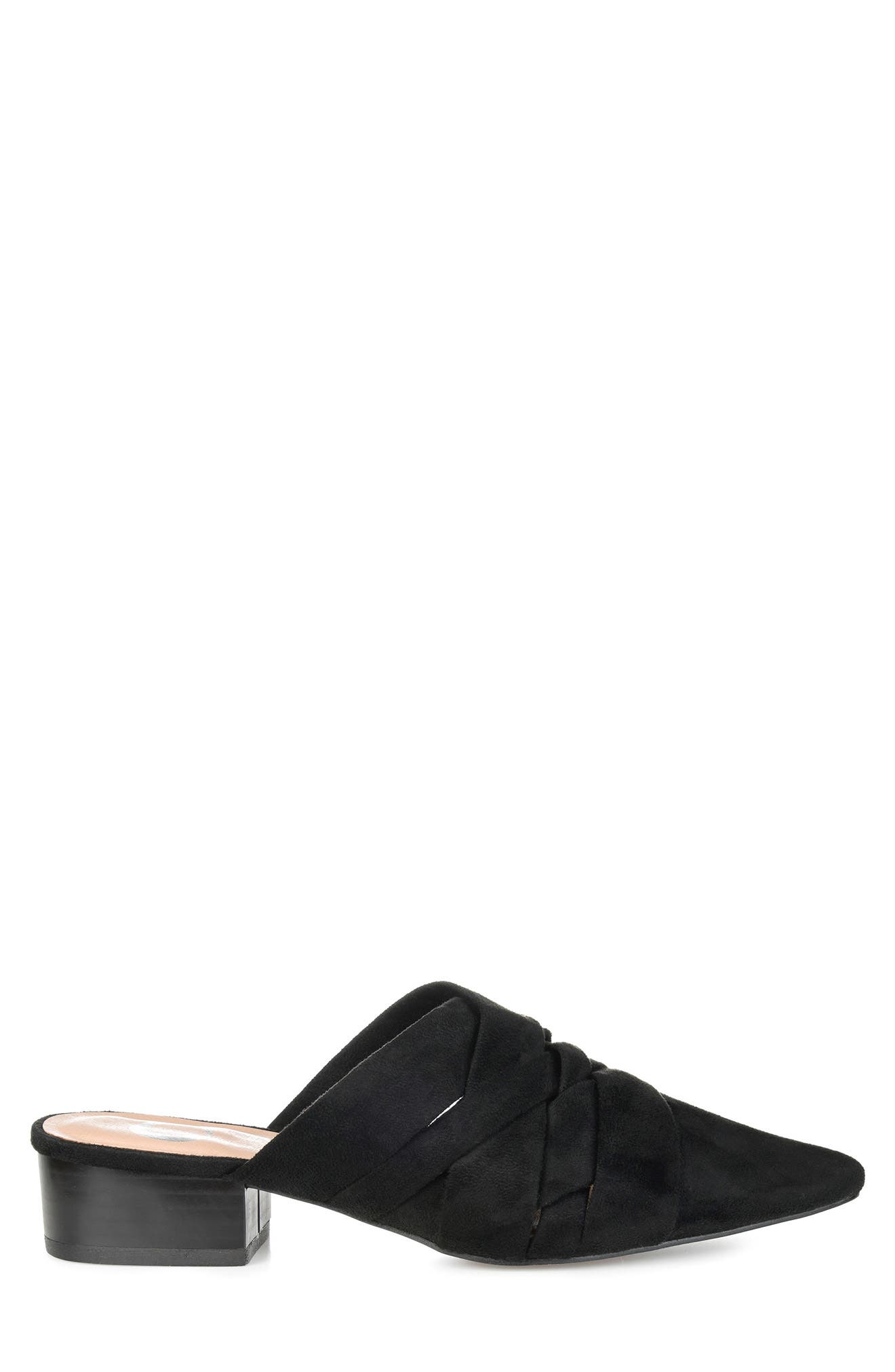 Journee Collection Kalida Pointed Toe Mule, Alternate, color, Black