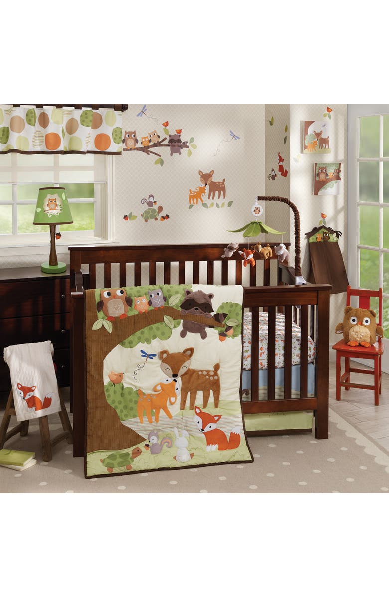 Lambs & Ivy Woodland Tales Forest Animals Musical Baby Crib Mobile, Alternate, color, Multicolor