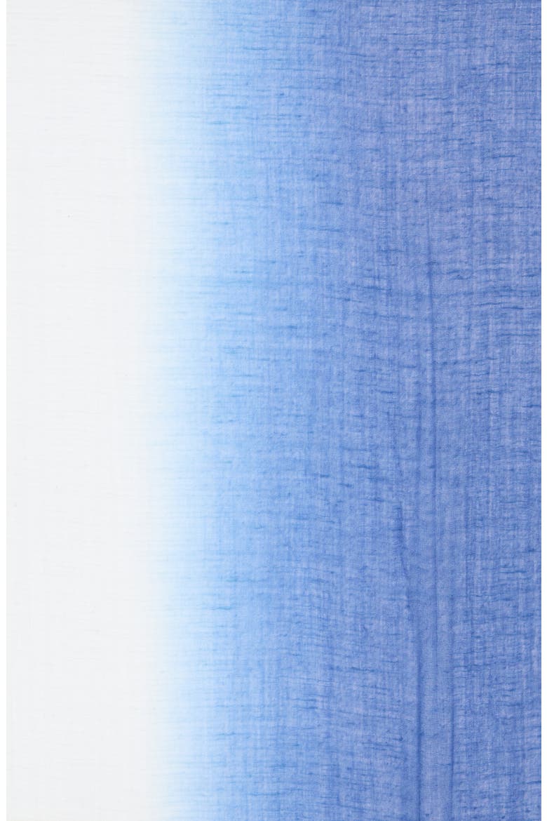 Pom Pom Lace Ombré Scarf, Alternate, color, BLUE MULTI