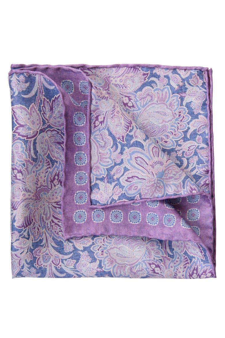 Assisi - Double Sided Silk Pocket Square for Men, Alternate, color, Lavender