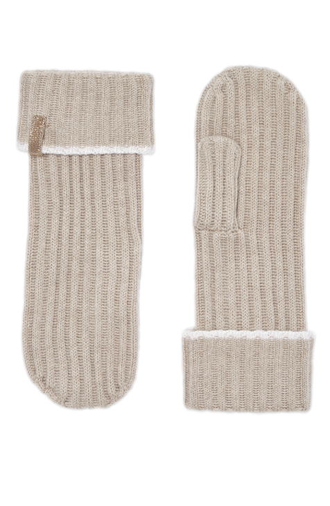 Noella Cashmere Mittens Woodrose main image 1
