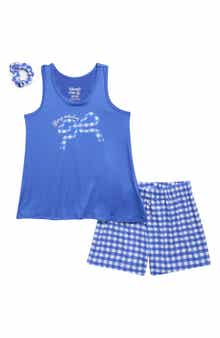 SLEEP ON IT Kids' Yummy 2-Piece Shorts Pajamas & Scrunchie Set