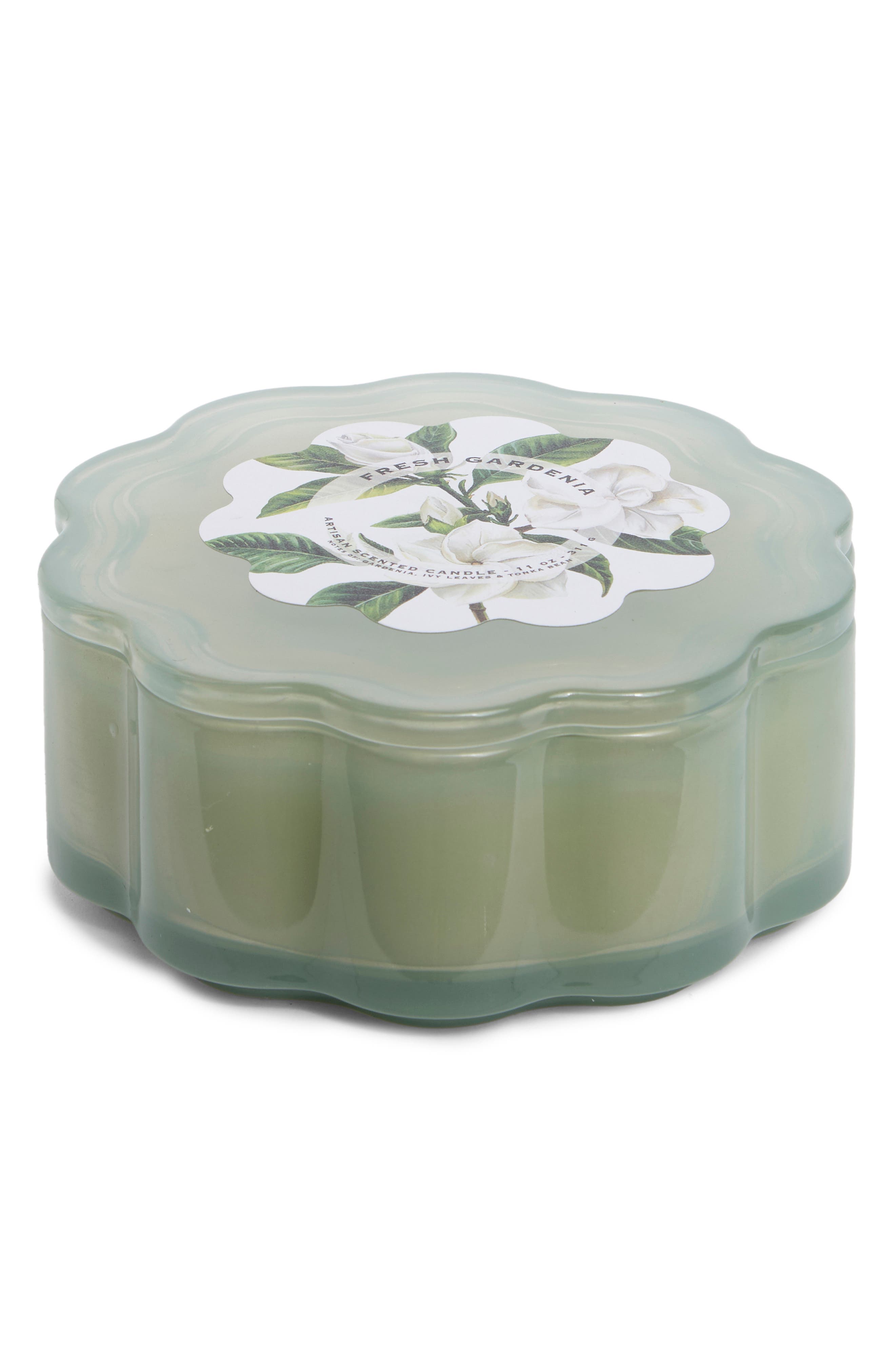PORTOFINO CANDLES Flower CandleMilkglassFresh Gardenia
