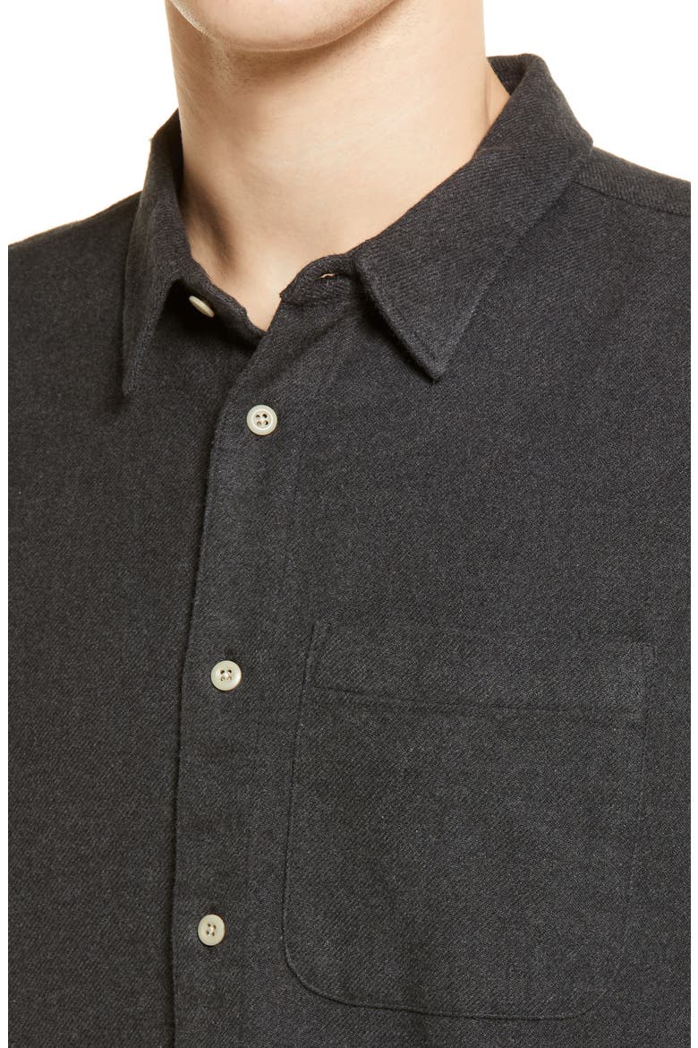 Sunday Flannel Perfect Long Sleeve Button-Up Shirt, Alternate, color, BLACK COAL