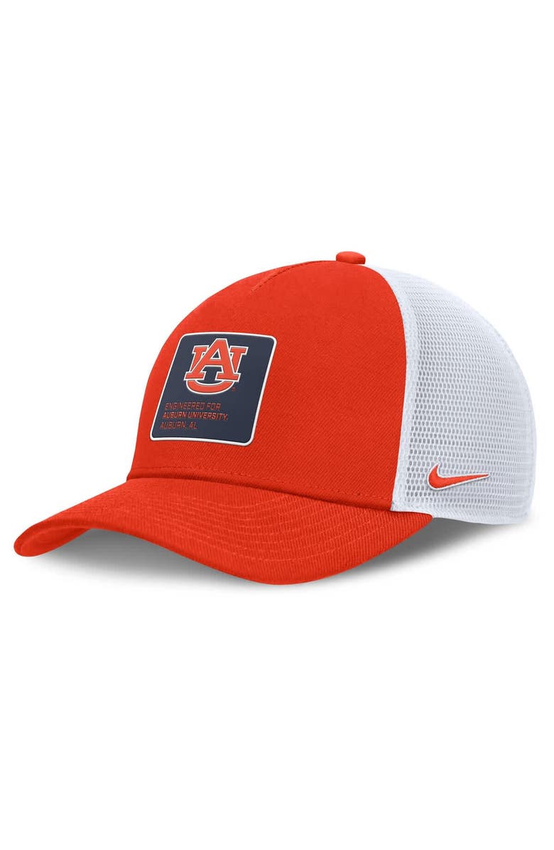 Nike Men's Nike  Orange Auburn Tigers 2025 On-Field Rise Engineered Dri-FIT Trucker Adjustable Hat, Main, color, 
