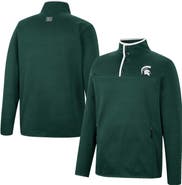 COLOSSEUM Men's Colosseum Green Michigan State Spartans Rebound Quarter-Snap Jacket