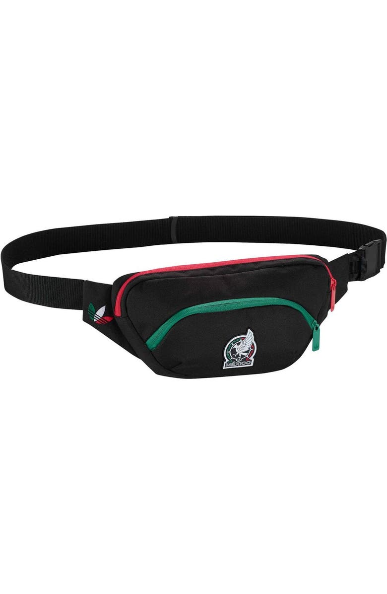 adidas Unisex adidas Black Mexico National Team Waist Bag, Main, color, Black