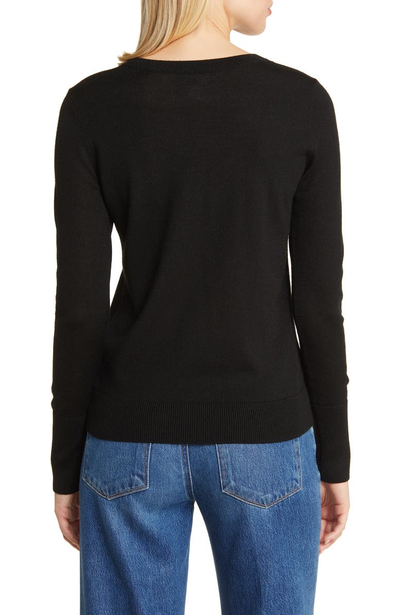 Caslon<sup>®</sup> Merino Wool Blend Crewneck Sweater, Alternate, color,