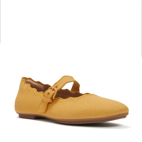 Delicato  Wave Edge Canvas Mary Janes