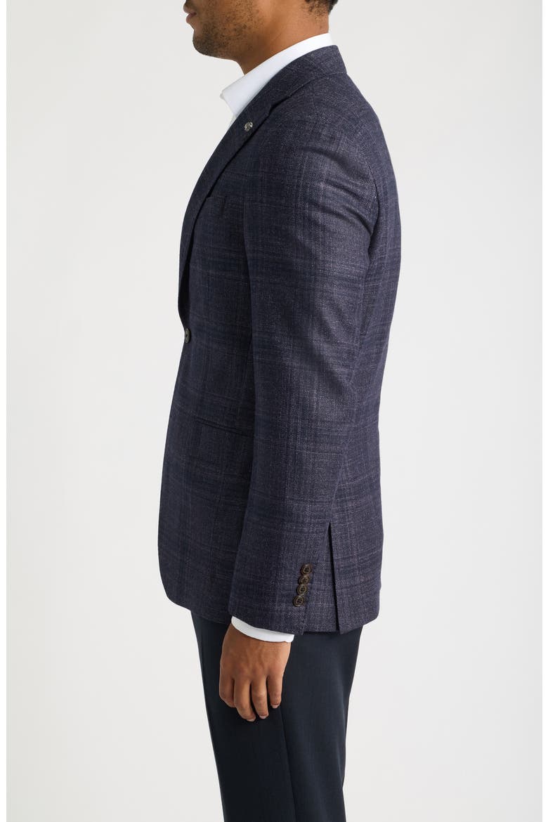 McAllen Plaid Wool Blend Sport Coat, Alternate, color, DEEP PURPLE