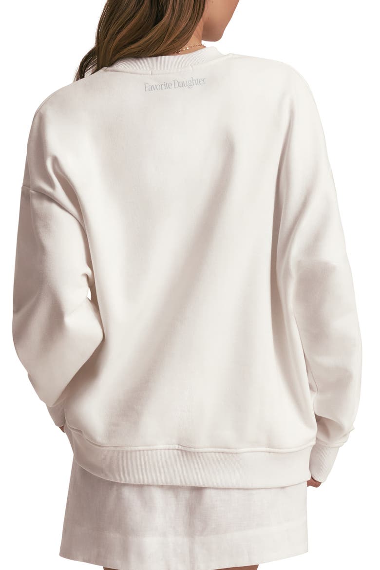 Favorite Bride Cotton Blend Sweatshirt, Alternate, color, BRIGHT WHITE