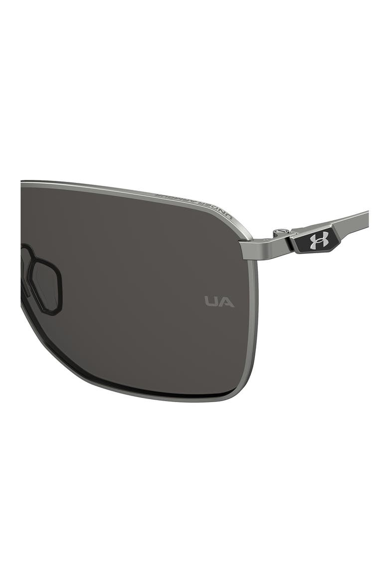 58mm Rectangular Sunglasses, Alternate, color, RUTHENIUM/ GREY POLAR