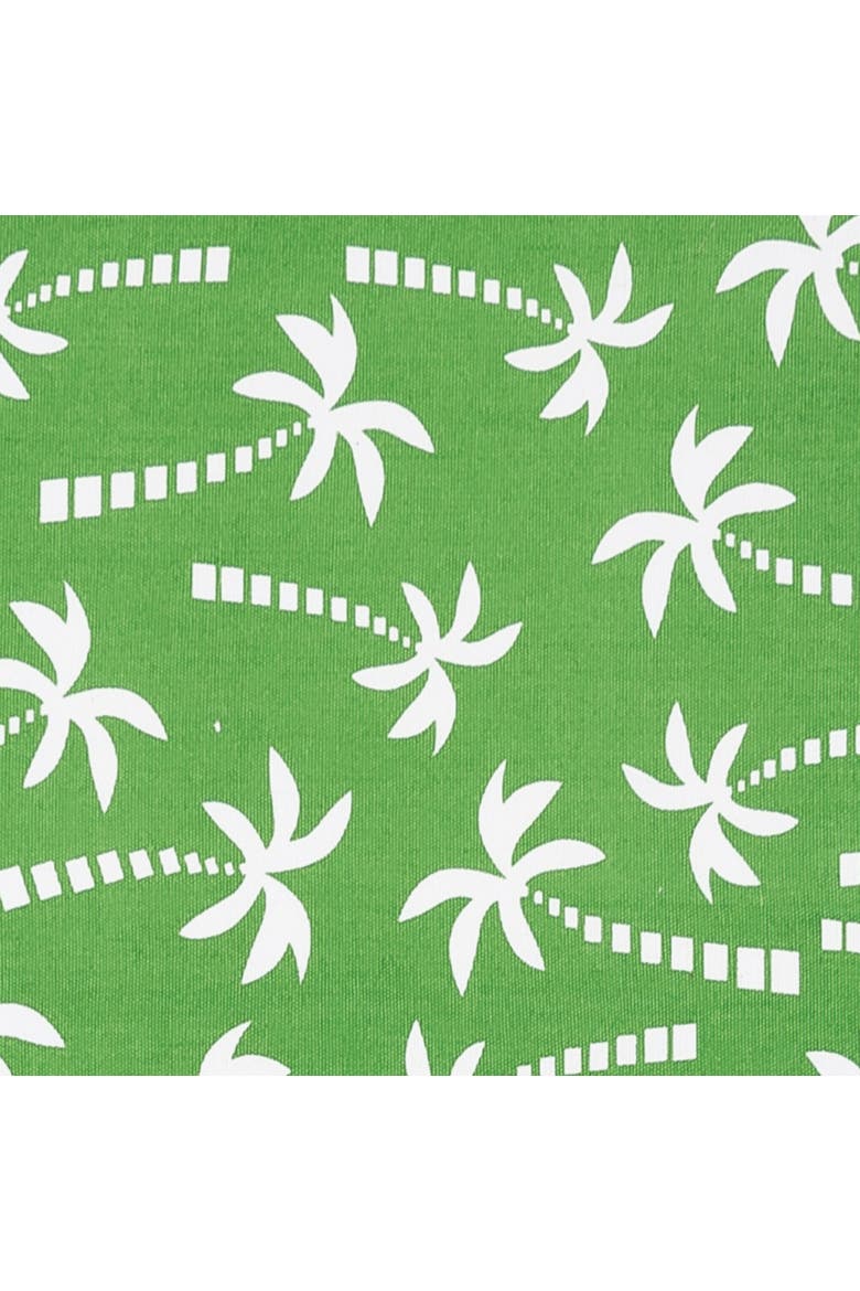 Beachy Palm Cotton Placemats Set of 6 13" x 19", Alternate, color, Green