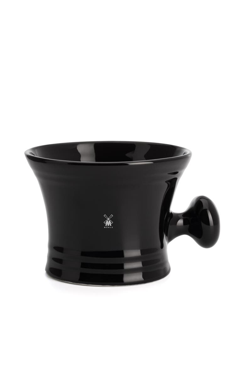 MÜHLE Black Porcelain Shaving Mug with Handle, Main, color, Black Porcelain