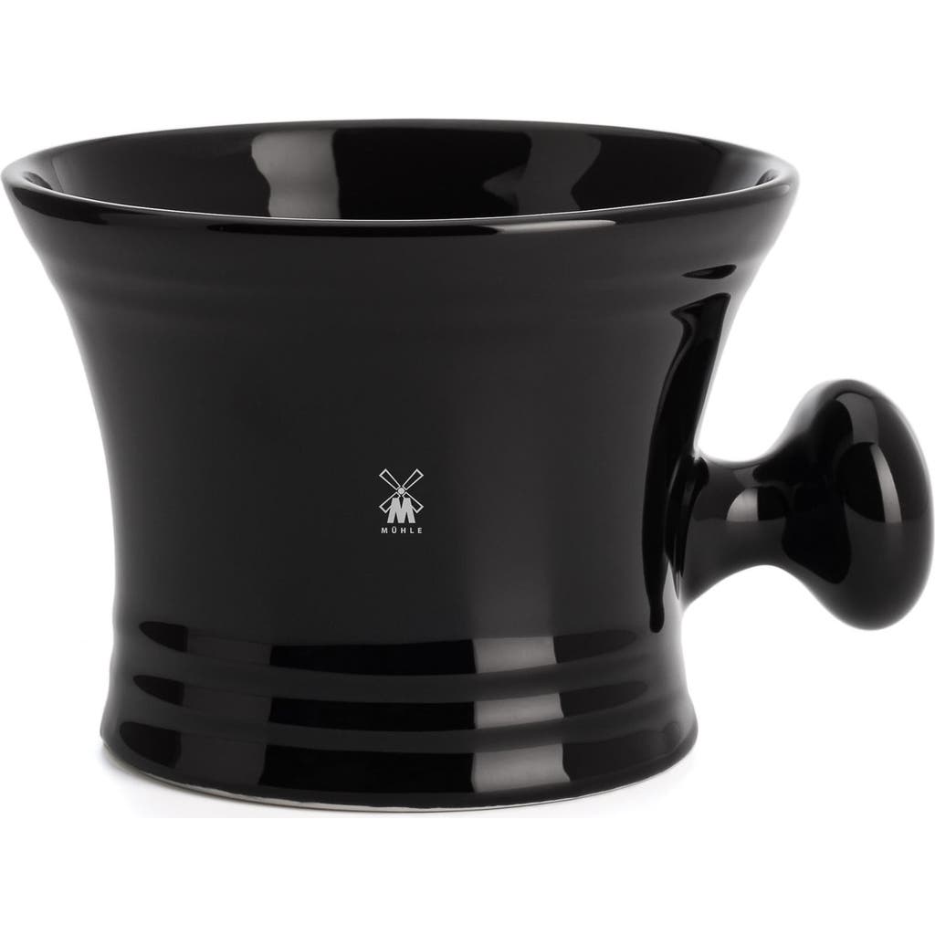 Mühle Black Porcelain Shaving Mug With Handle