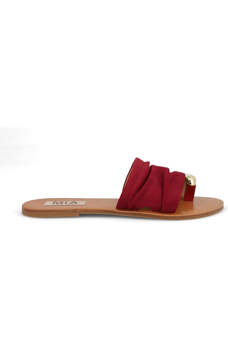 MIA Limited Edition Tiffani Slide Sandal, Alternate, color, Red