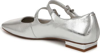 Tesoro Metallic Mary Jane Flat