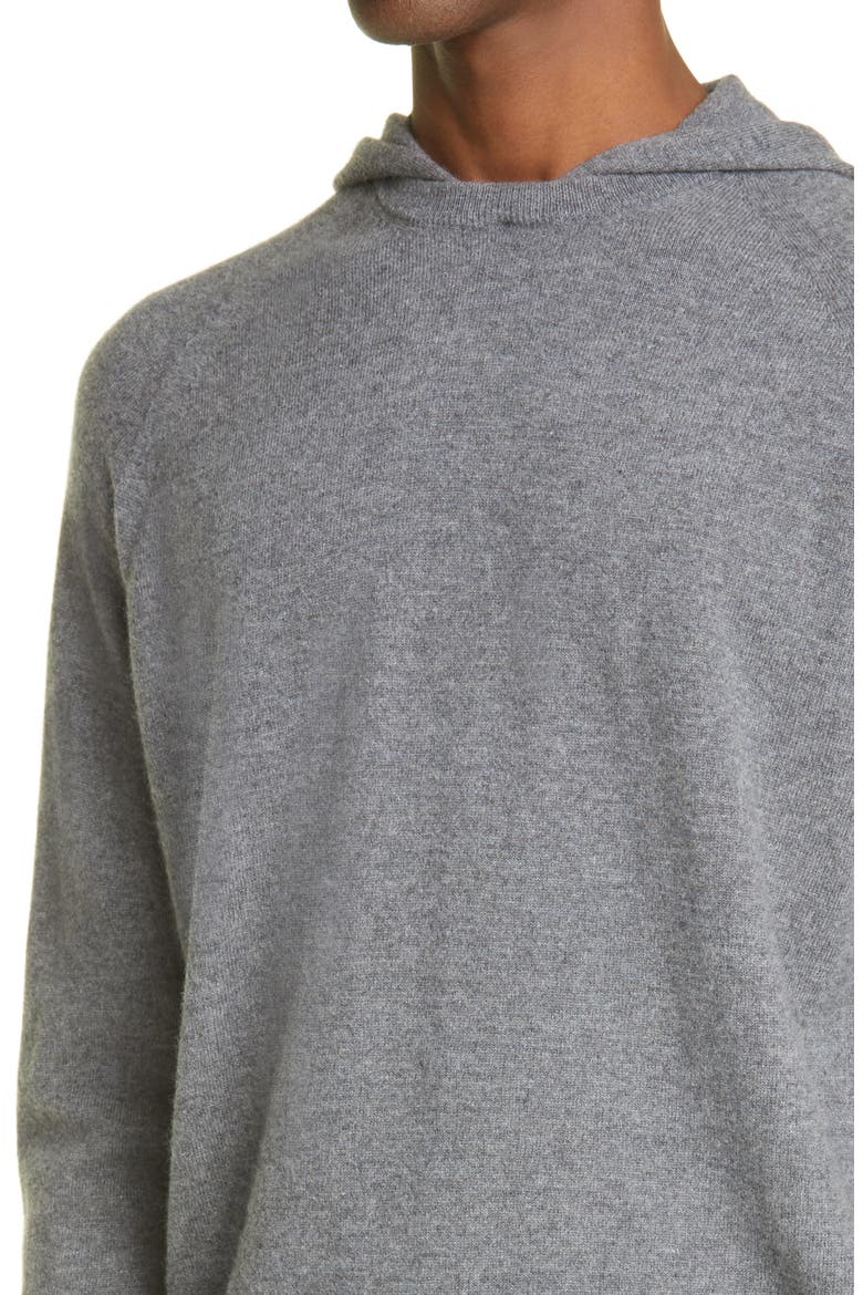Men's Wool & Cashmere Hoodie, Alternate, color, CHARCOAL