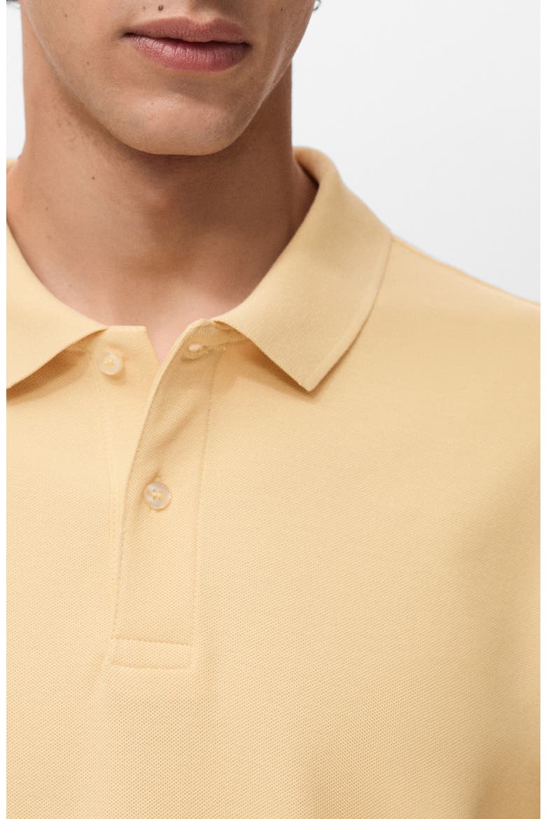 Regular Fit Cotton Piqué Polo, Alternate, color, YELLOW