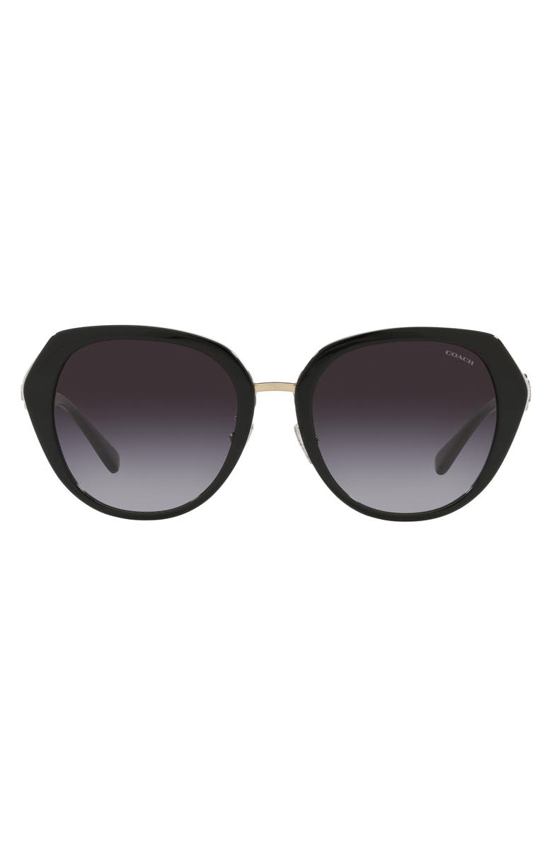 COACH 55mm Round Core Sunglasses, Main, color,