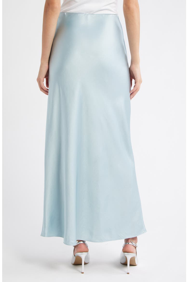 Satin Maxi Skirt, Alternate, color, BLUE CLOUD