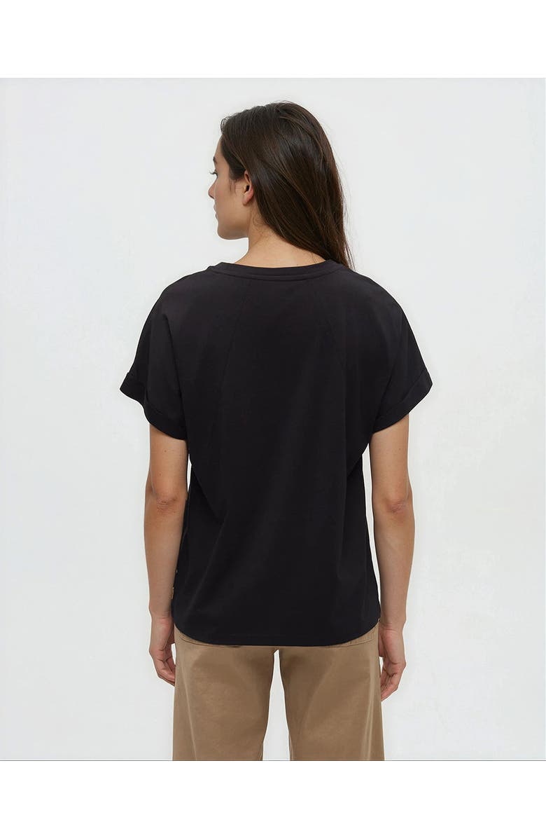 tentree Carey T-Shirt, Alternate, color, Meteorite Black