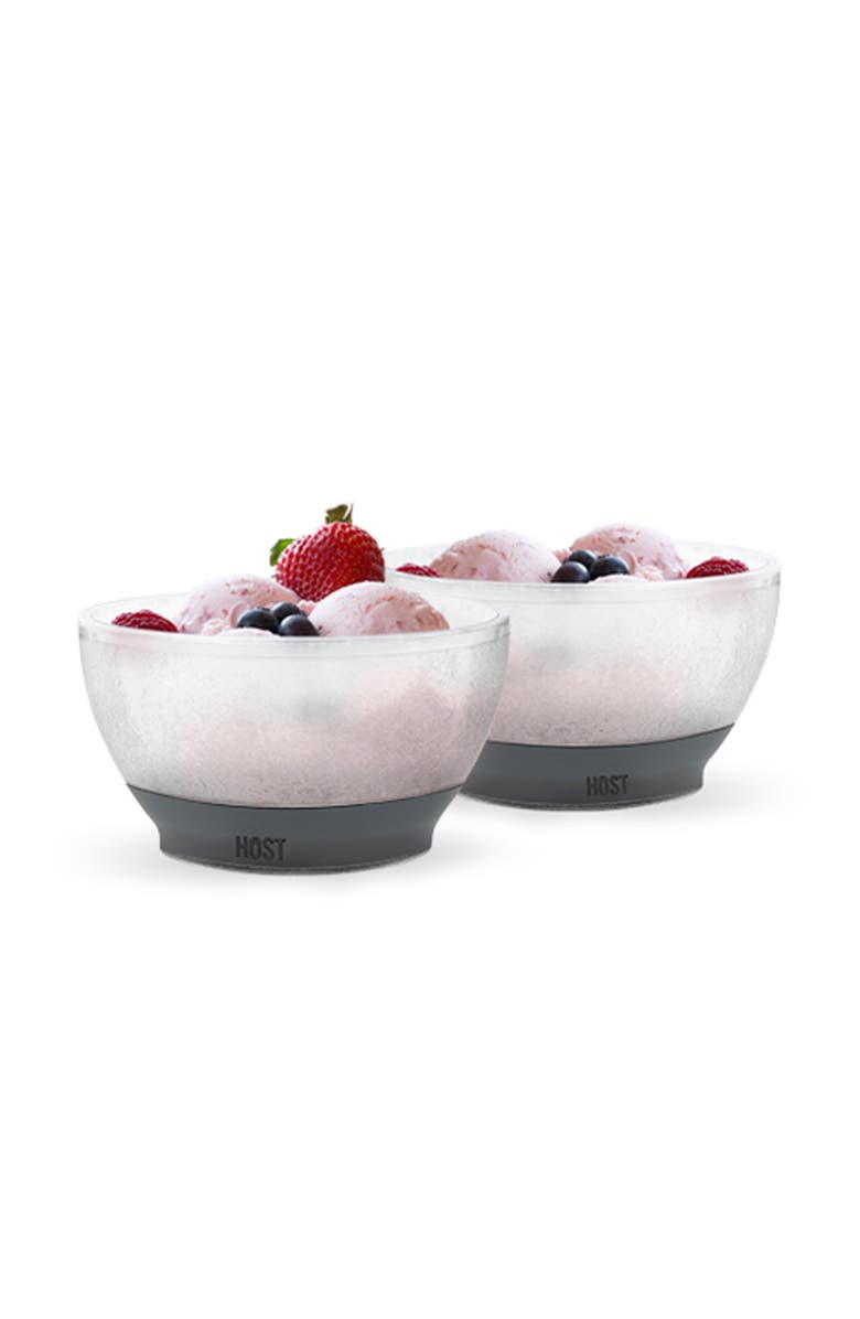 HOST Ice Cream FREEZE Cooling Bowl Set of 2, Main, color, Gray
