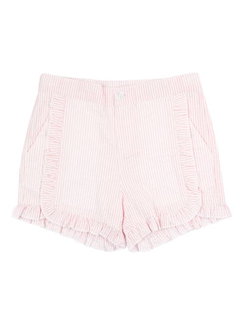 Rufflebutts Kids'  Girls Seersucker Ruffle Trim Woven Shorts