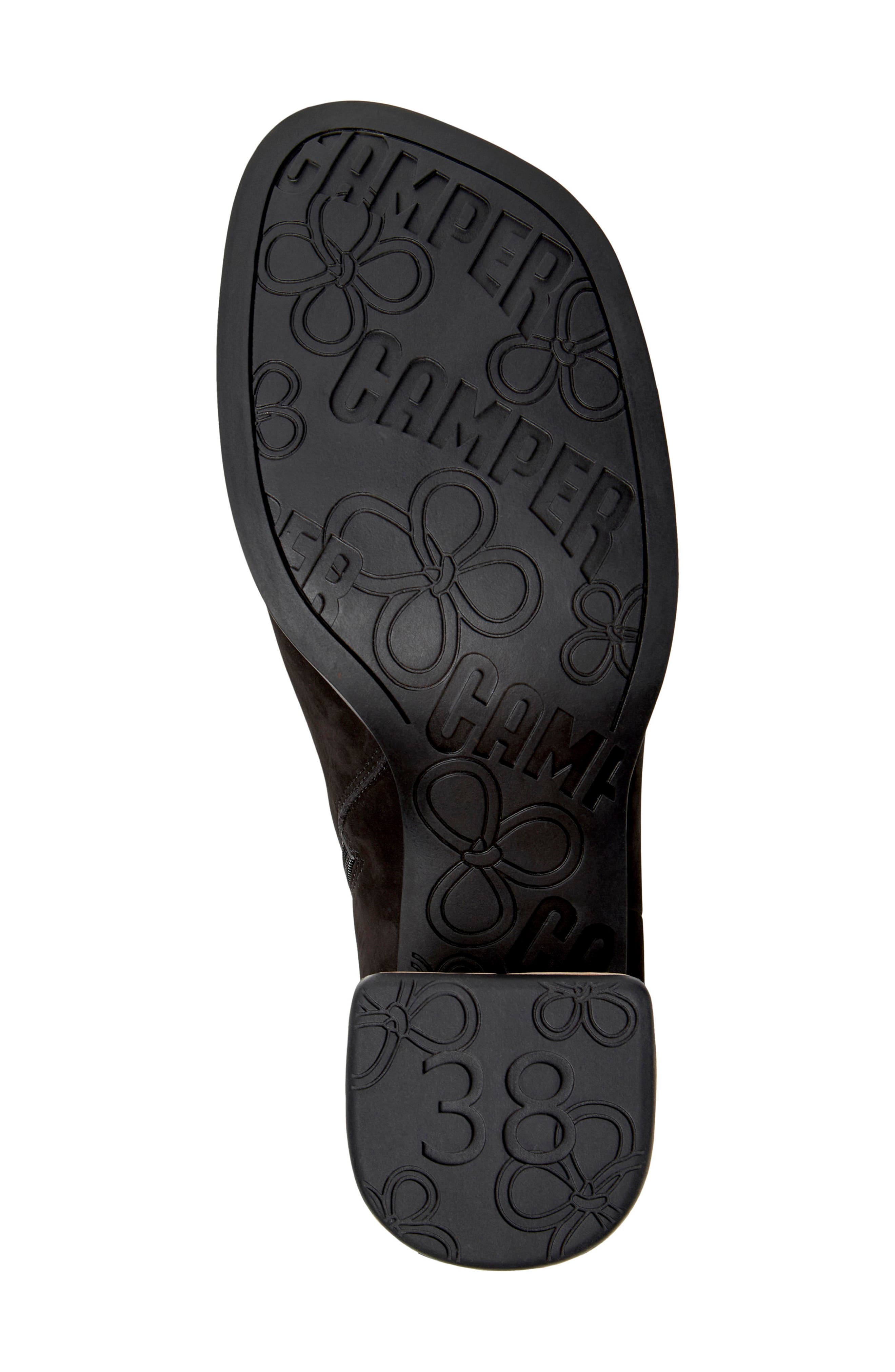 Kora Twins Leather Zip Up Boot, Alternate, color, BLACK