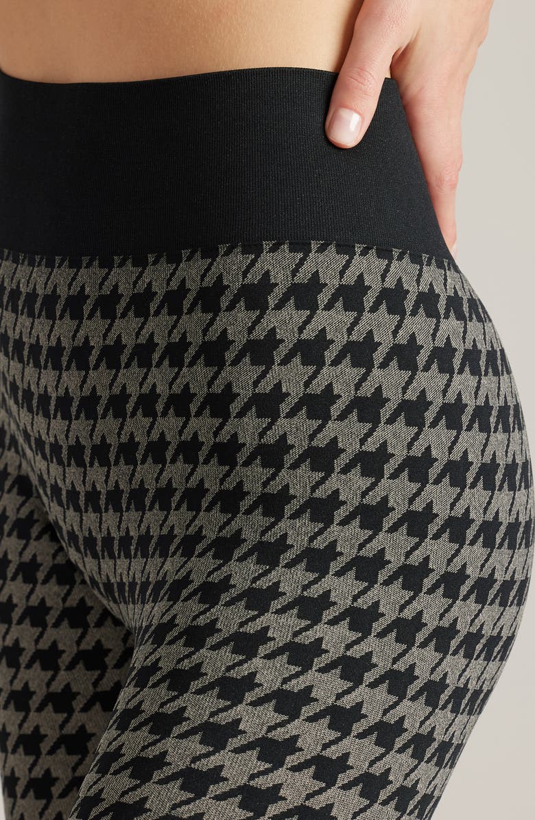 Rhone Houndstooth Seamless Base Layer Leggings, Alternate, color, 