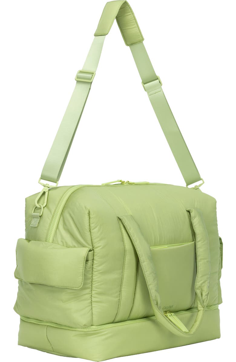 CALPAK Weekender Recycled Nylon Diaper Duffel Bag, Alternate, color, Lime