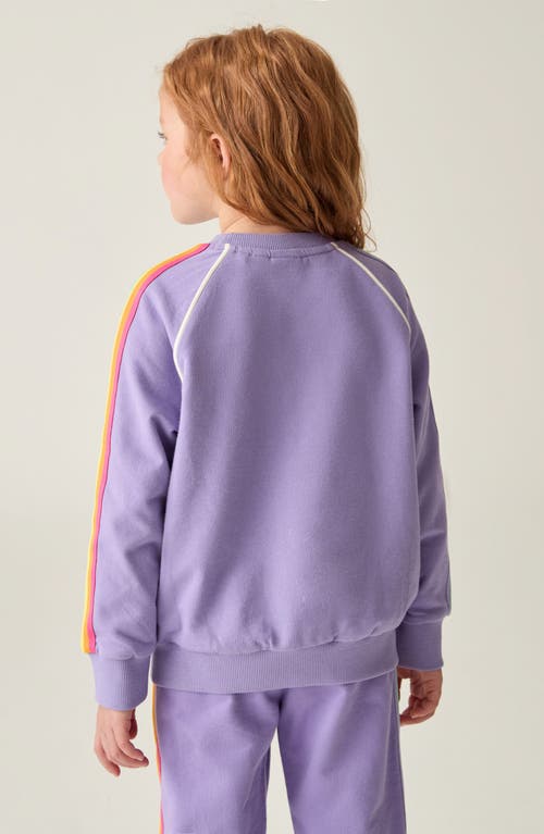 LITTLE BIRD LITTLE BIRD KIDS' RAINBOW STRIPE SWEATSHIRT & JOGGERS SET