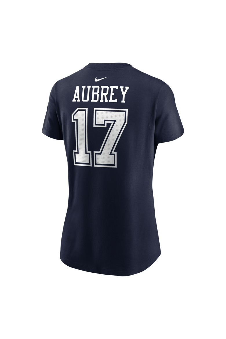 Women's Nike Brandon Aubrey Navy Dallas Cowboys Player Name & Number T-Shirt, Alternate, color, Navy