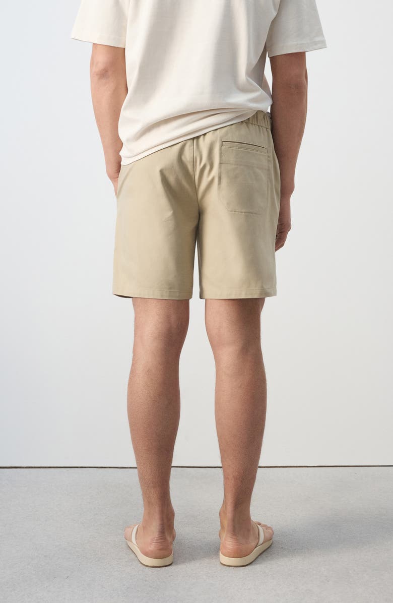 MANGO Drawstring Shorts, Alternate, color, Beige